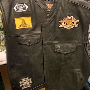 Harley Davidson leather vest